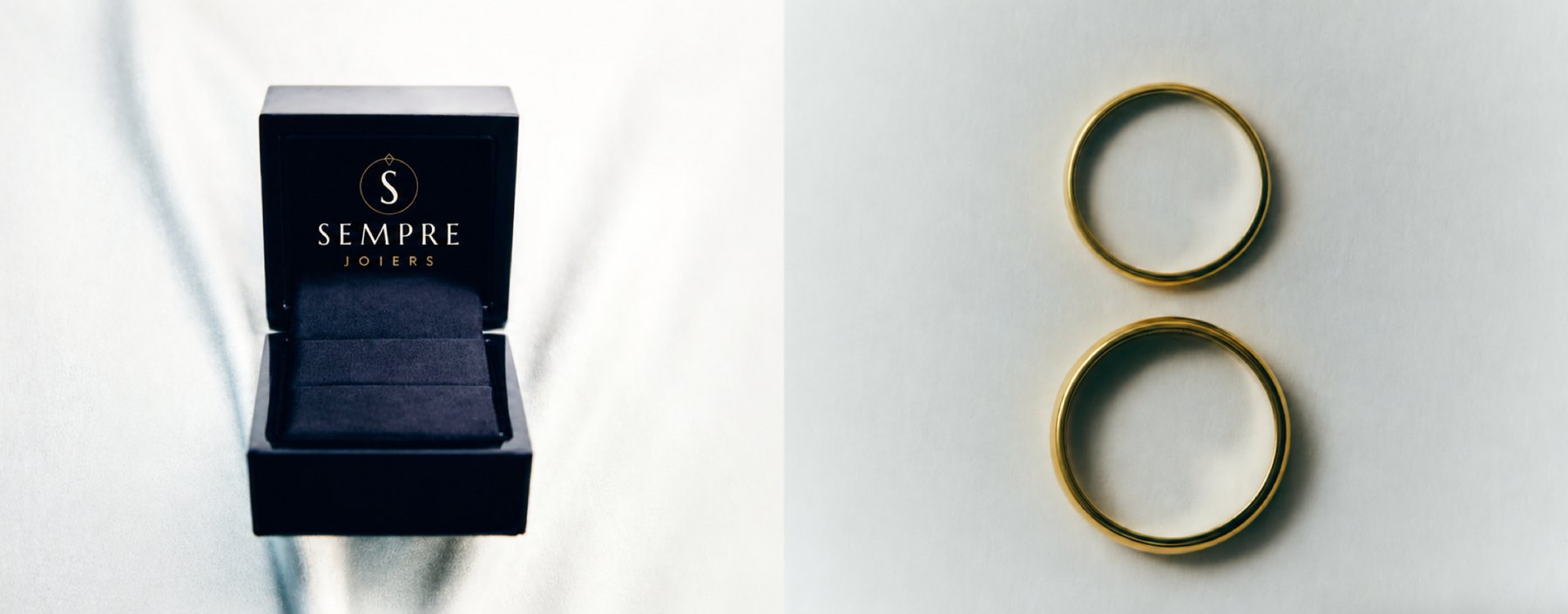 Estuche de Sempre Joiers y alianzas de oro